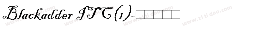 Blackadder ITC(1)字体转换